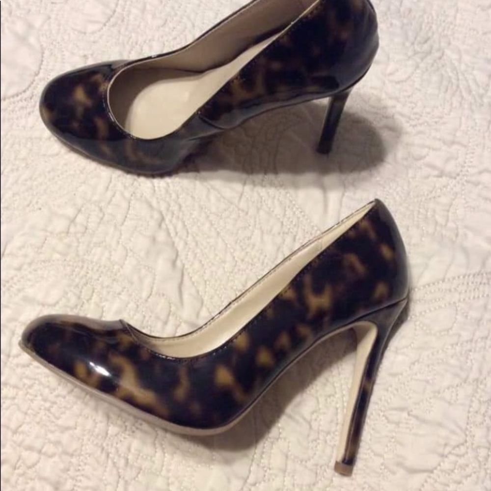 Tortoise Shell Print Heels - image 5